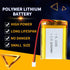 3.7V 2000mAh 455572 Lithium Polymer Ion Rechargeable Battery with PH 2.0mm Pitch Connector