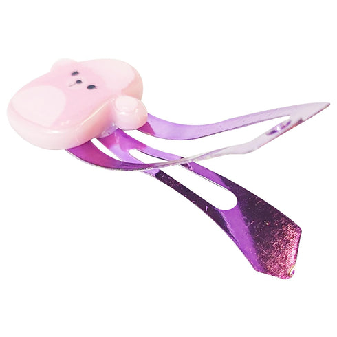 Kids Hair Clips for Girls, 8 Pack Multi Color Snap Clips for Ages 3+