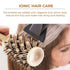 Salon Boar Round Brush for Blow-Dry, Straightening, Styling, Curling Medium Hair, Ceramic Vented Roller (1.7" Barrel,