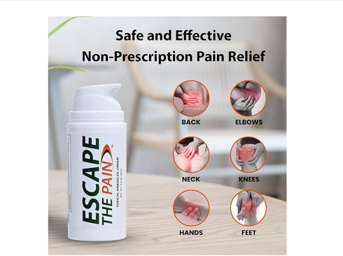 Pain Relief Cream for Joint Soreness, Sports Pain, Muscle Relaxation - Non-Greasy 3.4 oz for Arthritis, Back, Shoulder