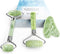kimkoo 3 in 1 Jade Roller and Gua Sha Kit, 100% Real Natural Jade Stone Facial Massager Tool for Anti Aging