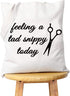 WCGXKO Funny Hairdresser Gift, Cosmetology Graduation Gift Tote with "Feeling a Tad Snippy Today"
