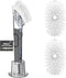 Soap Dispensing Replacement Dish Brush Storage Set with 2 PCS Brush Refills