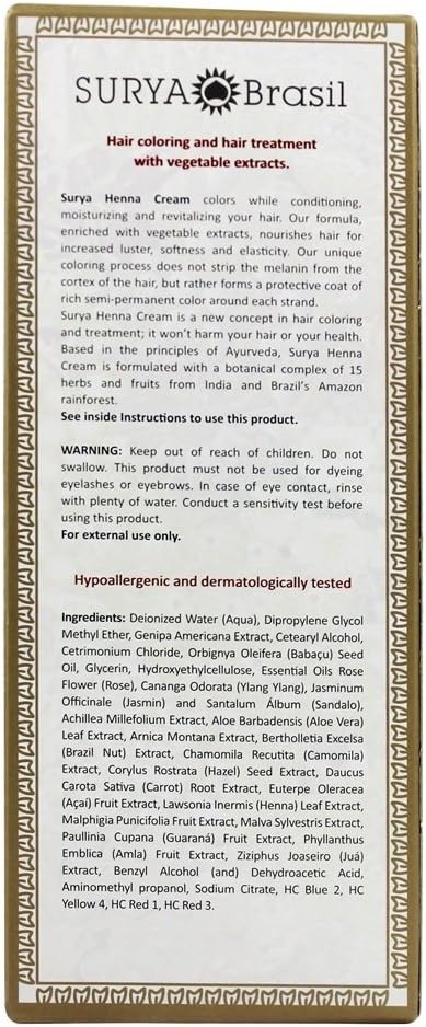 Surya Nature, Inc Henna Chocolate Cream, 2.31 oz
