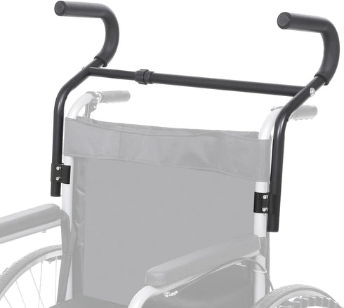Wheelchair Handle Extender (500lbs Weight Capacity), Curved Handle/Ergonomic Design, Adjustable Wheel Chair