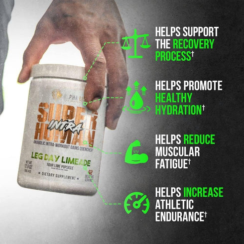 ALPHA LION Superhuman Intra Workout Powder, Amino Acids Drink, Muscle Recovery Supplement, BCAA Powder, Lime Flavor