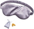 OLESILK Silk Sleep Mask Eye Mask Blindfold with Double Layer Silk Filling, Elastic Strap, Charcoal, Luxury Bag & Ear