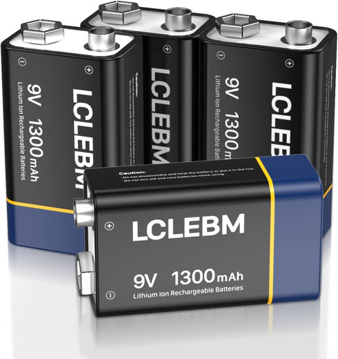 LCLEBM Battery for 9V -4 Packs