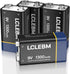 LCLEBM Battery for 9V -4 Packs
