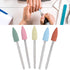 Nail Drill Bits Set, 5pcs Rubber Nail Drill Bits - Manicure Pedicure Tool for Processing and Polishing Nails