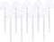 100Pcs Disposable Heart Shaped Dessert Spoons, Long Handle Plastic Tasting Spoons for Wedding Party Favors