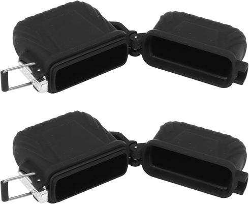 2 PCS Waterproof Lighter Case Cover, Outdoor Survival Multipurpose Seal Lighter Pouch, Black