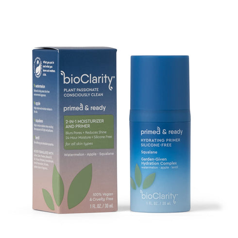 bioClarity Silicone-Free Moisturizing Primer | 100% Vegan, Non-Toxic | 1 fl. oz, Doubles As Everyday Moisturizer