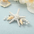 Yean Starfish Wedding Hair Clip, Silver Beach Bridal Hair Accessories, Pearl SeaShell Hair Piece for Women