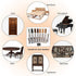 Furniture Markers Touch Up, Lifreer 21 Pcs Wood Filler Scratch Repair Kits, Wood Markers and Wax Sticks with Sharpener