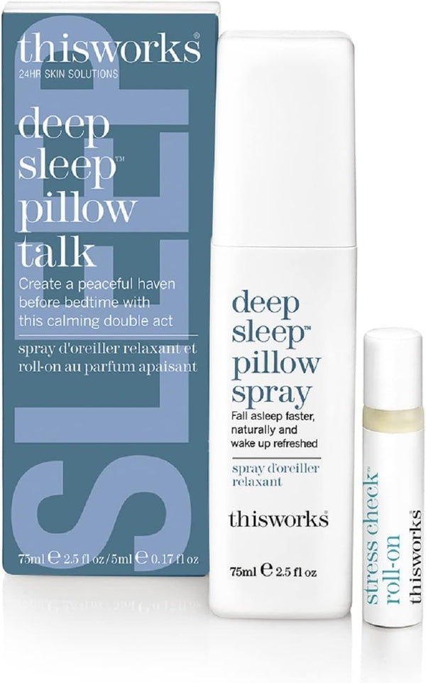This Works Deep Sleep Pillow Talk Set Natural Sleep Remedy Duo with