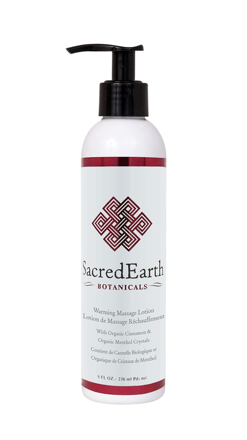 Sacred Earth Botanicals Warming Lotion (8oz Tube) - Enhances Their Massage Experience by Adding a