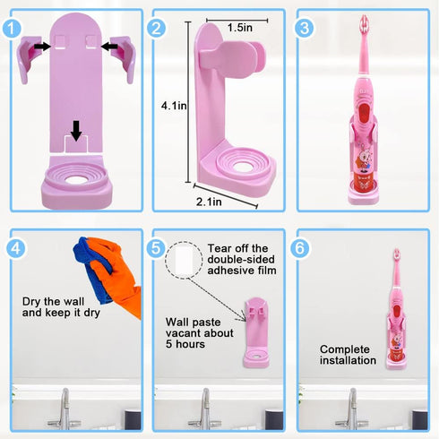 OJV 8630 Kids Sonic Electric Toothbrushes for Children, 6 Modes 2-Min Timer, USB Rechargeable Power Smart Toothbrush