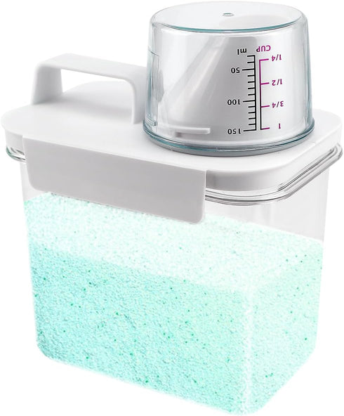 Liquid Laundry Detergent Dispenser Container, 1100ml for Detergent, Softener, Bleach, Powder, Soda, etc.