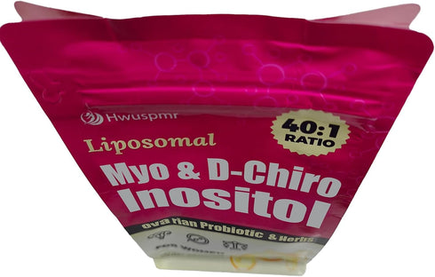 Hwuspmr 180 40:1 Liposomal Myo-Inositol & D-Chiro Inositol Powder | Days Supply | Ideal Ratio Inositol Supplement