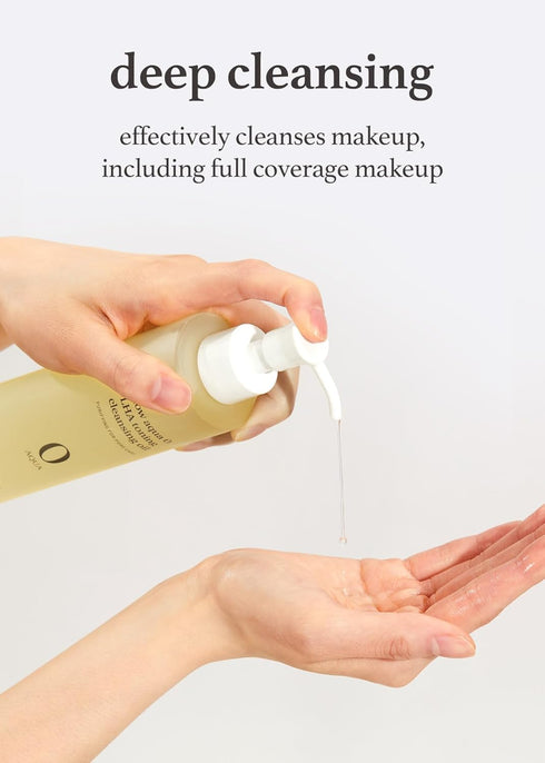 NOONI Korean Facial Oil Cleanser - 200ml Snow Aqua Toning Cleansing Oil for Double Cleansing