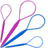 Teenitor 4pcs Pony Hair Tail Accessories - 2 Pairs French Braiding Tool, Turvy Styling Tool for Women Girls, Purple/Blue