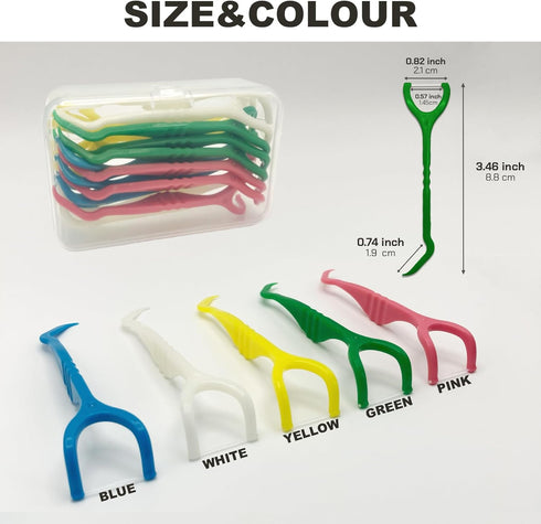 Molar Floss Stick, Convenient for Cleaning Back Teeth, Floss Sticks, Flosser Picks, Suitable for Gifting Elders or