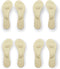 CB 4 Pairs of Suede Sponge Inserts, Invisible Slim Insoles Liners, Ball of Foot Pain Relief Cushion, 3/4 Length for