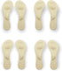 CB 4 Pairs of Suede Sponge Inserts, Invisible Slim Insoles Liners, Ball of Foot Pain Relief Cushion, 3/4 Length for