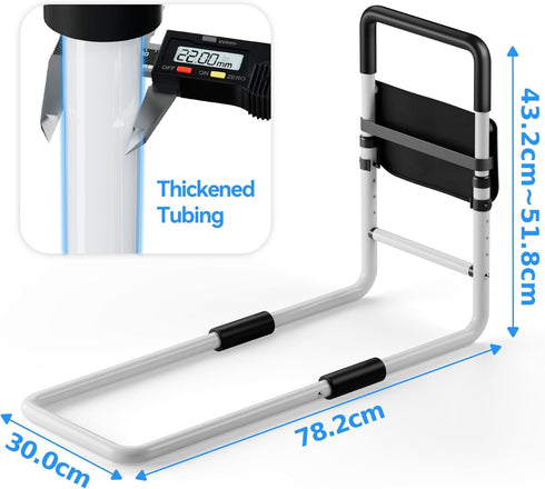songsoso 300 lb Adjustable Bed Rail for Elderly Adults: Bedside Support for Seniors, Fits KingQueenFullTwin, Heavy-Duty