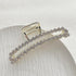 Metal Rhinestone Hair Claw Clips, Imitation Pearl Hair Jaw Clips, Non Slip Barrettes Hair Clasps Accessories for Women