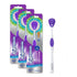 Tongue Cleaner 3-Pack with Gentle Cheek Scraper, Two-Sided Head for Fresh Breath