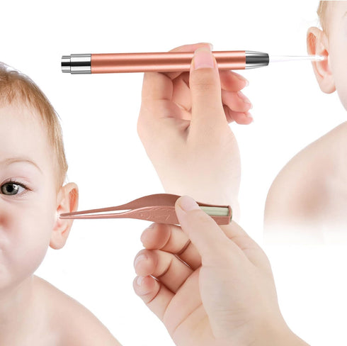 4 Pack Ear Pick with Light - Ear Cleaner Tool Kit for Kids and Adults with Storage Box