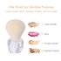 Large Powder Makeup Brush, Blush Brush for Loose or Pressed Setting Powder, Bronzer Brush (Transparent)