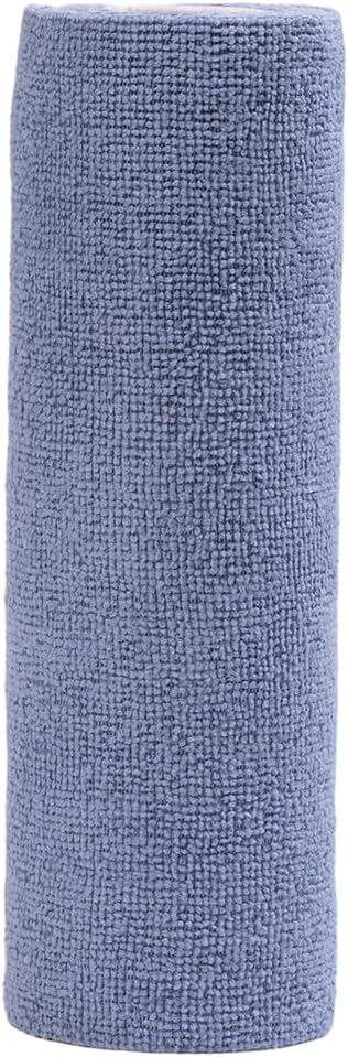 NovaPuff 20 Pcs 9.84*9.84 in Grey Tear-Away Microfiber Towels, Lint-Free Cleaning Cloth Washable