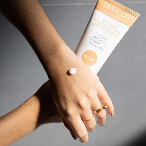 MooGoo - Soothing MSM Moisturizer, Natural Lightweight Lotion for Sensitive, Irritated, Red, Itchy Skin (120g)