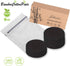 Reusable Makeup Remover Pads Black Washable - 10 Pack Organic Cotton Rounds for Facial Cleansing
