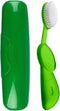 RADIUS Toothbrush, Original Big Brush & Case, Right Handed, Green Brush with