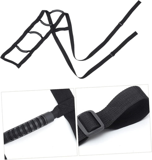 Ladder Assist Handle Strap for Elderly Disabled Multi Purpose Bed Pull Up Device with Grip Handles for Seniors Patients
