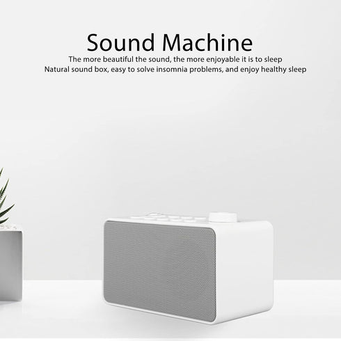 Xcello S16 8 White Noise Machine USB Rechargeable Portable Sound Machine with Sounds for Relaxation