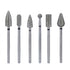 Nail Drill Bits Set, 6 pcs Nail Grinding Sanding Bit Set for Electric Drill Manicure Machine