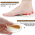 Ailaka 2 Pairs Gel Height Increase Insole, Invisible Heel Lift Inserts, Elastic Shock Absorption Pads, 3 Heights for