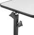 Kcelarec Adjustable Overbed Bedside Table with Wheels,Mobile Laptop Computer Standing Desk Cart (Gray)