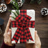 Tenn Well Buffalo Plaid Ribbon, 19.6 Yards, 2.5 Inch, Red and Black for Bow Making, Christmas Decor