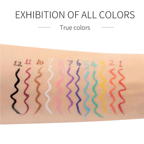 Liquid Eyeliner, Sky Blue Long-lasting Colored Eyeliner, Waterproof High-pigmented Eye Makeup, 1PC