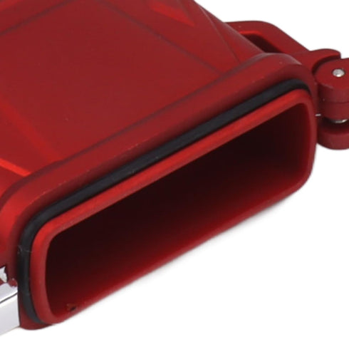 2PCS Torch Lighter Case, IP56 Waterproof Portable Cover for Outdoor Camping Travel (Red)