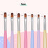 Beetles Gel Nail Brush Set, 7Pcs Nail Art Brushes for Home and Salon Use, Nail Painting Decoration