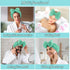 Shintop Soft Makeup Headband with Cute Bow, Elastic Spa Headband for Skincare and Facial Mask, Pea Green