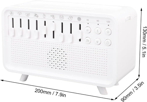 Naroote 150ml White Noise Machine Humidifier Diffuser with Bluetooth Speaker Night Light for Bedroom Living Room