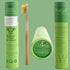 Gaia Guy Natural Bristle Bamboo Toothbrush 6-Pack, Compostable & Biodegradable Boar Bristle and Bamboo